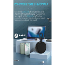 Casti Wireless si Speaker Portabil 2 in 1 ZENNIC® DualSound Casti Wireless si Speaker Portabil 2 in 1 ZENNIC® DualSound