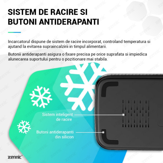 Incarcator Wireless Zennic® Încărcătoare Wireless Incarcator Wireless Zennic® Încărcătoare Wireless
